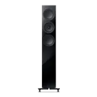 KEF R5 Meta Black Gloss — вигляд спереду