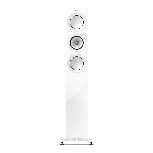 KEF R5 Meta White Gloss — вигляд спереду