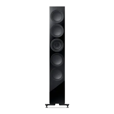 KEF R11 Meta Black Gloss — вигляд спереду