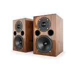 Acoustic Energy AE1 40th Anniversary High Gloss Walnut — пара, вигляд спереду під кутом
