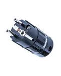 Supra Mains Plug Schuko RH-EU Black Bulk — вигляд з боку контактів