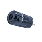 Supra Mains Plug Schuko RH-EU Black Bulk — вигляд з боку кабельного вводу