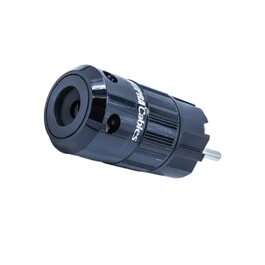 Supra Mains Plug Schuko RH-EU Black Bulk — вигляд з боку кабельного вводу
