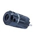 Supra Mains Plug Schuko RH-EU Black Bulk — вигляд з боку кабельного вводу