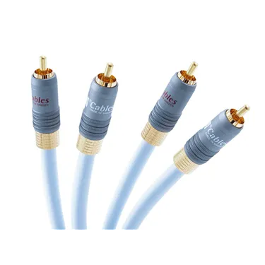 Supra EFF-IX Audio Pair 0.75 m Ice Blue — роз’єми стереопари
