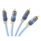 Supra XL Annorum Interconnect RCA 0.8 m Ice Blue — роз’єми стереопари