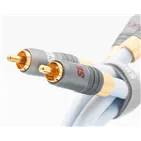 Supra XL Annorum Interconnect RCA 0.8 m Ice Blue — роз’єми великим планом