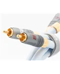 Supra XL Annorum Interconnect RCA 0.8 m Ice Blue — роз’єми великим планом