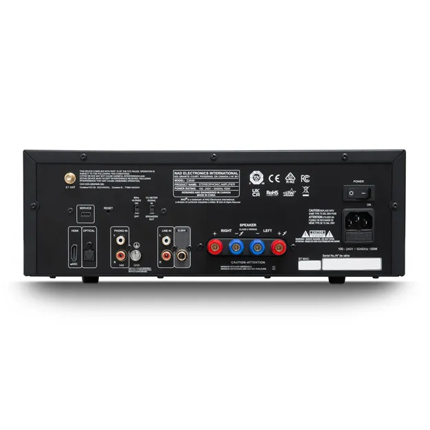 NAD C 3030 — задня панель і роз’єми