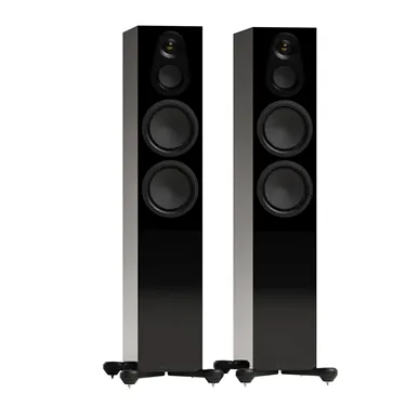 Monitor Audio Silver 300 8G High Gloss Black — пара, вигляд під кутом