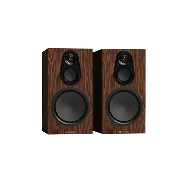 Monitor Audio Silver 100 8G European Walnut — пара, вигляд під кутом