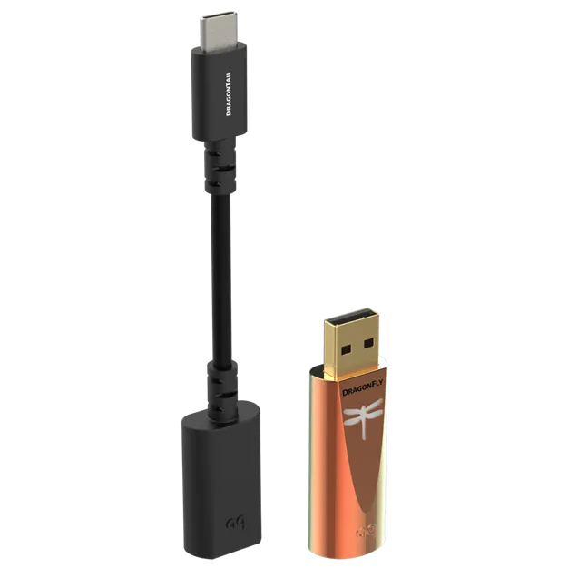 AudioQuest DragonFly Copper та адаптер DragonTail USB-C