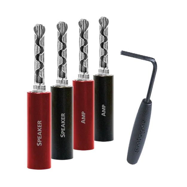 AudioQuest SureGrip100 Banana Silver — контакти та інструмент, частина набору