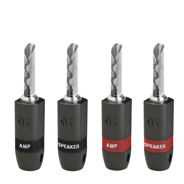 AudioQuest SureGrip300 Banana Silver — набір із чотирьох роз’ємів