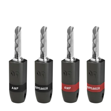 AudioQuest SureGrip300 Banana Silver — набір із чотирьох роз’ємів