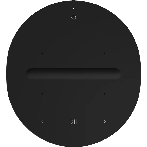 Sonos Era 100 Black - вигляд зверху та органи керування