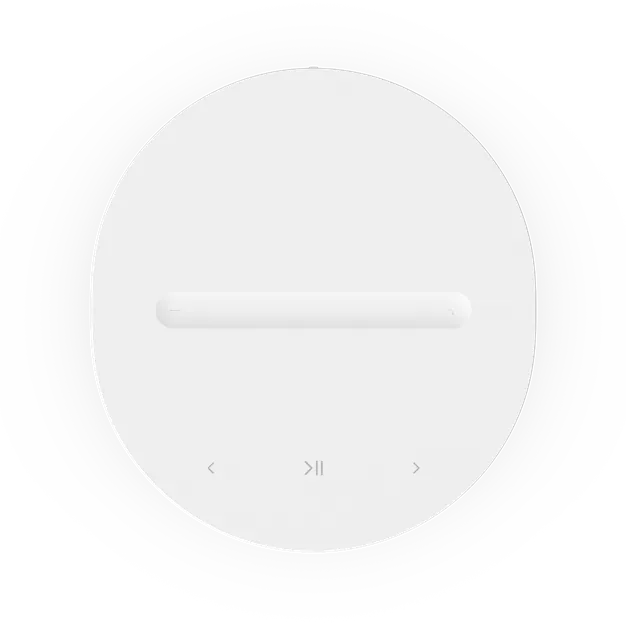 Sonos Era 100 SL White - вигляд зверху та органи керування
