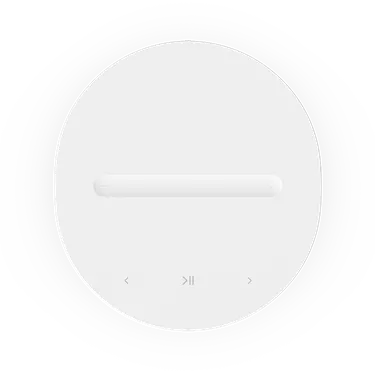 Sonos Era 100 SL White - вигляд зверху та органи керування