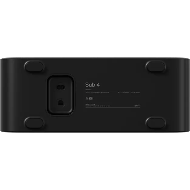 Sonos Sub 4 Black - вигляд знизу та роз’єми