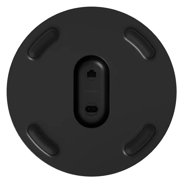 Sonos Sub Mini Black - вигляд знизу та роз’єми