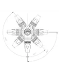 Neutrik NC3MRX - схема положень кабельного вводу