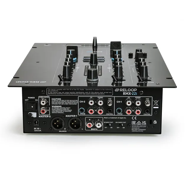 Reloop RMX-22i — Задня панель і роз’єми