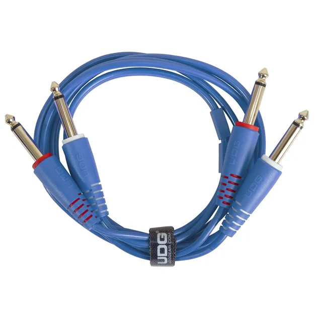 Комплект аудіокабелів UDG U97002LB Jack 6,35 мм — Jack 6,35 мм, 1,5 м, синій — Загальний вигляд