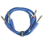 Комплект аудіокабелів UDG U97004LB Jack 6,35 мм — Jack 6,35 мм, 3 м, синій — Загальний вигляд