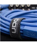 Комплект аудіокабелів UDG U97004LB Jack 6,35 мм — Jack 6,35 мм, 3 м, синій — Стяжка кабелю