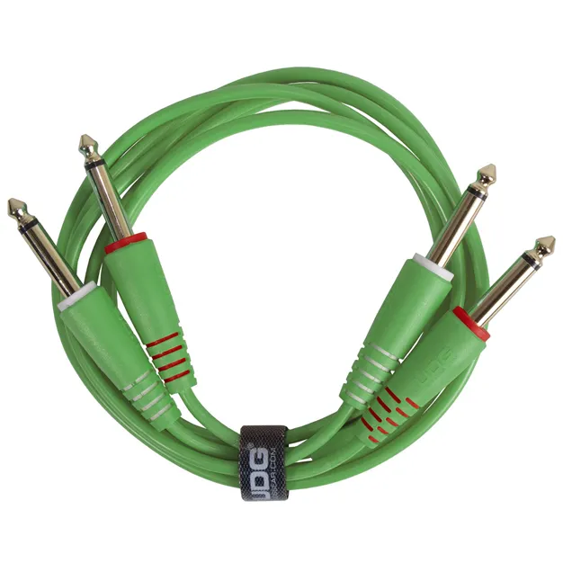 Комплект аудіокабелів UDG U97002GR Jack 6,35 мм — Jack 6,35 мм, 1,5 м, зелений — Загальний вигляд
