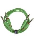 Комплект аудіокабелів UDG U97002GR Jack 6,35 мм — Jack 6,35 мм, 1,5 м, зелений — Загальний вигляд
