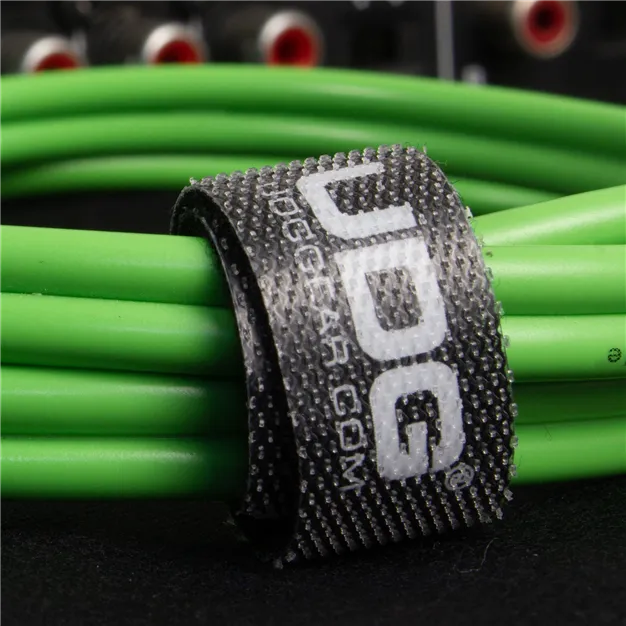 Комплект аудіокабелів UDG U97002GR Jack 6,35 мм — Jack 6,35 мм, 1,5 м, зелений — Стяжка кабелю