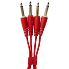 Комплект аудіокабелів UDG U97002RD Jack 6,35 мм — Jack 6,35 мм, 1,5 м, червоний — Роз’єми крупним планом