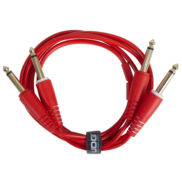 Комплект аудіокабелів UDG U97004RD Jack 6,35 мм — Jack 6,35 мм, 3 м, червоний — Загальний вигляд