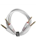 Комплект аудіокабелів UDG U97002WH Jack 6,35 мм — Jack 6,35 мм, 1,5 м, білий — Загальний вигляд