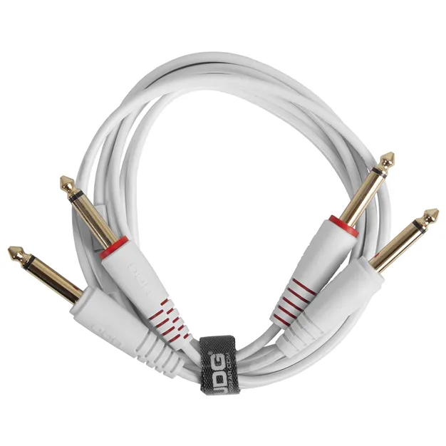 Комплект аудіокабелів UDG U97004WH Jack 6,35 мм — Jack 6,35 мм, 3 м, білий — Загальний вигляд