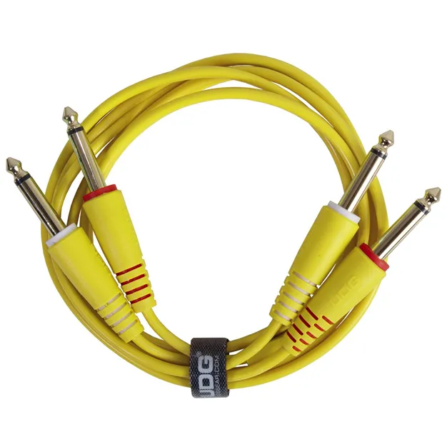 Комплект аудіокабелів UDG U97002YL Jack 6,35 мм — Jack 6,35 мм, 1,5 м, жовтий — Загальний вигляд