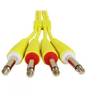 Комплект аудіокабелів UDG U97004YL Jack 6,35 мм — Jack 6,35 мм, 3 м, жовтий — Кольорове маркування контактів