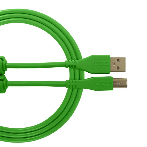 USB-кабель UDG U95001GR USB-A — USB-B, 1 м, зелений — Загальний вигляд
