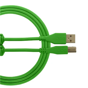 USB-кабель UDG U95001GR USB-A — USB-B, 1 м, зелений — Загальний вигляд