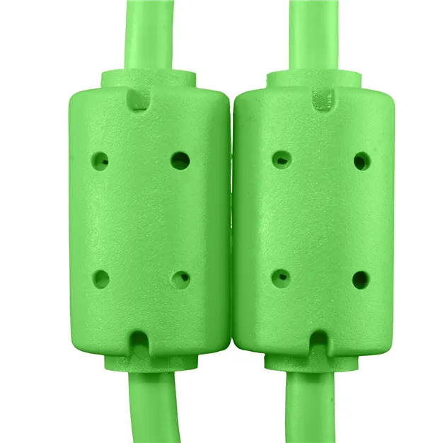 USB-кабель UDG U95001GR USB-A — USB-B, 1 м, зелений — Феритові фільтри