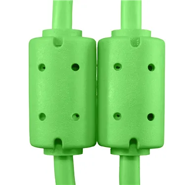 USB-кабель UDG U95001GR USB-A — USB-B, 1 м, зелений — Феритові фільтри