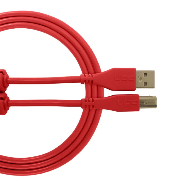 USB-кабель UDG U95001RD USB-A — USB-B, 1 м, червоний — Загальний вигляд