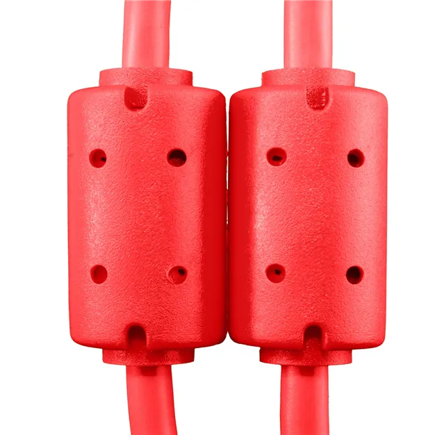 USB-кабель UDG U95001RD USB-A — USB-B, 1 м, червоний — Феритові фільтри