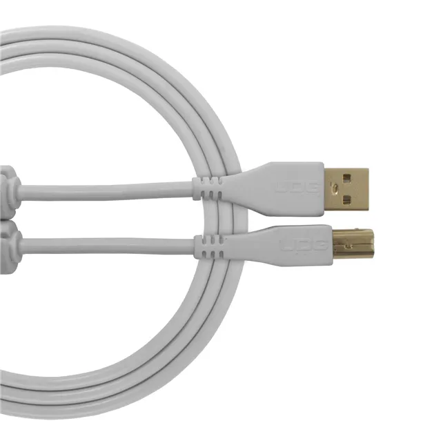 USB-кабель UDG U95001WH USB-A — USB-B, 1 м, білий — Загальний вигляд