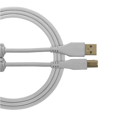USB-кабель UDG U95001WH USB-A — USB-B, 1 м, білий — Загальний вигляд