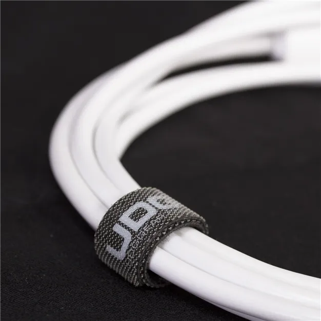 USB-кабель UDG U95001WH USB-A — USB-B, 1 м, білий — Стяжка кабелю