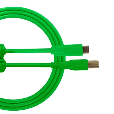 USB-кабель UDG U96001GR USB-C — USB-B, 1,5 м, зелений — Загальний вигляд