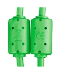 USB-кабель UDG U96001GR USB-C — USB-B, 1,5 м, зелений — Феритові фільтри