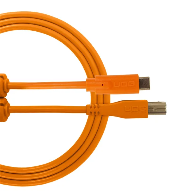 USB-кабель UDG U96001OR USB-C — USB-B, 1,5 м, помаранчевий — Загальний вигляд